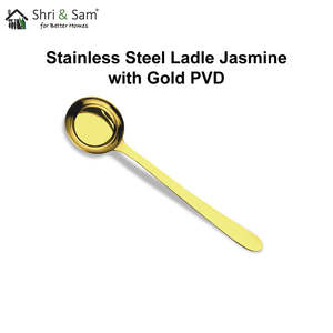 ทัพพีสเตนเลสคอลเลกชันมะลิเคลือบทอง - Product Image 5