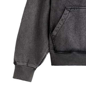 Sudadera con Capucha Oversize Unisex de Algodón y Forro Polar con Estampado de Purpurina y Letras Grandes, Bolsillo Frontal, Estilo Casual de Invierno, Ropa Urbana, Servicio OEM - Product Image 5