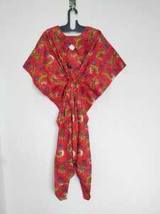 Robe kaftan en coton indien à imprimé tigre, faite à la main, confortable, style bohème, idéale pour la plage - Product Image 6