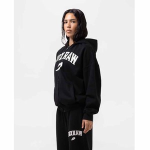 Custom <b>Women</b> Oversized Mock neck Sweatshirt Set Applique Embroidery Heavyweight Fleece Breathable Long Matching <b>Shorts</b> OEM ODM - Product Image 2