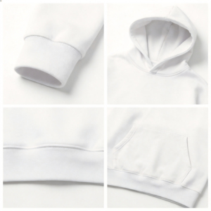 Sweat à capuche pour homme, poids lourd 220 g/m², en polyester/coton respirant, doublé, brodé, imprimé, sans cordon, couleur unie, pour l'extérieur - Product Image 4
