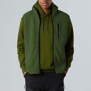 Gilet polaire léger pour homme, sans manches, zippé, décontracté, pour l'extérieur, le golf, veste chaude d'hiver, vente en gros - Product Image 5