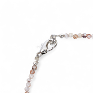 Natural <b>Red</b> Rutile Beaded <b>Bracelet</b> Faceted Round Gemstone Beads <b>Bracelet</b> Healing Crystal Jewelry for Women Handmade Gemstone - Product Image 3