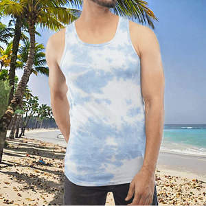 เสื้อกล้ามผู้ชายคอกลมผ้าถักเนื้อนุ่ม ระบายอากาศได้ดี คุณภาพสูง ขายดีที่สุด เหมาะสำหรับใส่ลำลองหรือออกกำลังกาย น้ำหนักเบา แห้งเร็ว - Product Image 3