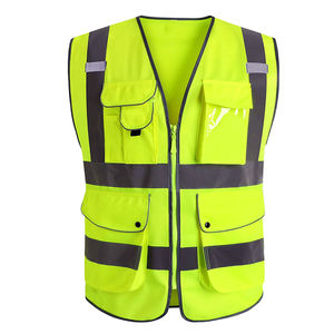 Chaleco de Combate sin Mangas de Poliéster de Alta Calidad, Estilo a Rayas, para Seguridad, Chaleco de Trabajo para Seguridad en Exteriores, Venta al por Mayor - Product Image 2