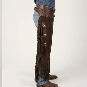 Customized Logo Printing New Arrival Accessories Waterproof and Breathable Online Sale Suede Leather <b>Chaps</b> - Product Image 3