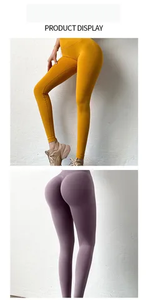 Leggings de fitness pour femmes de haute qualité, Spandex/Nylon, haute élasticité, respirants, grande taille, chauds pour l'hiver - Product Image 3