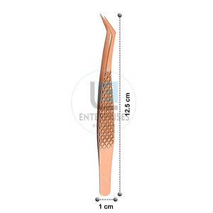 Pince à épiler pour extensions de cils, design unique, couleur unie, légère - Product Image 4