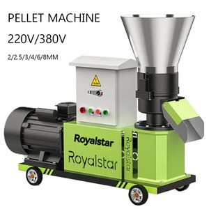 Machine à granulés d'aliments pour animaux 220V 380V, presse à granulés de biomasse, granulateur automatique d'aliments pour animaux 2 2,5 3 4 6 8 mm - Product Image 1