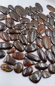 Lote al por mayor de cabujones de jaspe madera natural, jaspe imagen, piedra preciosa suelta pulida para fabricación de joyas - Product Image 2