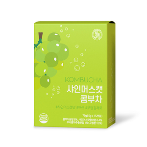 HEALSLAB Kombucha 8 saveurs 75g (5g x 15 sachets) alternative au soda, boisson en poudre - Product Image 2
