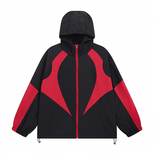 Manufacturer Wholesale Custom <b>Wind</b> <b>Breaker</b> Track Jacket Light Weight Windbreaker Men Waterproof Nylon Zip up Hoodies - Product Image 2