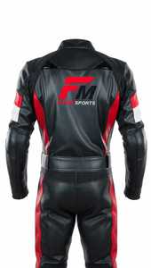 FITWME SPORTS Men's Full Sleeve Winter Motorcycle Suit Black Gold Color Block <b>Waterproof</b> Windproof Racing Wear Adult Size - Product Image 2
