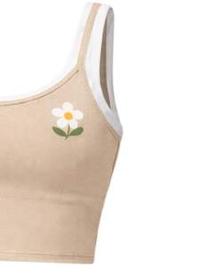 Conjunto de dos piezas beige personalizado para mujer: top corto y minifalda de cintura alta, elástico, informal, para verano, ropa deportiva. - Product Image 5