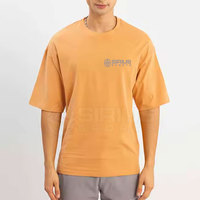 T-shirt surdimensionné pour homme en coton 100% - Nouvelle arrivée - Logo personnalisé imprimé - Écologique - Séchage rapide - Streetwear - Couleur unie - Durable