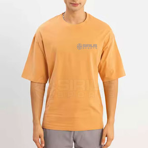 เสื้อยืดโอเวอร์ไซส์ผ้าฝ้าย 100% รุ่นใหม่ พิมพ์โลโก้ตามสั่ง เป็นมิตรกับสิ่งแวดล้อม แห้งเร็ว สไตล์สตรีทแวร์ สำหรับผู้ชาย สีพื้น ทนทาน - Product Image 2