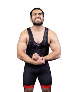 Combinaison de lutte pour hommes adultes, 100% polyester, impression personnalisée, séchage rapide, respirante, taille plus, tissu 220 grammes - Product Image 1