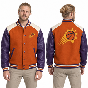 Veste universitaire d'équipe, coupe confortable, doublure douce, style décontracté, commandes groupées, options de tailles pour distributeurs, production de logos personnalisés pour la vente au détail - Product Image 1