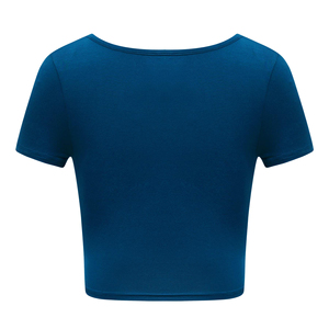 T-shirts courts pour femmes en gros, 100 % coton pur, confortables et tendance, avec logo imprimé diamants, respirants pour l'été - Product Image 6