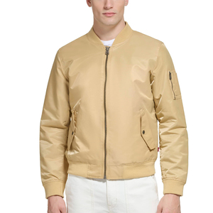 Chaquetas Bomber de Satén para Hombre de Diseño Personalizado y Alta Calidad, Chaqueta de Invierno 100% Satén con Logotipo Personalizado al por Mayor - Product Image 1