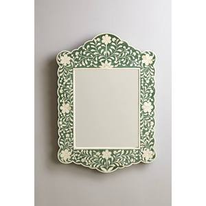 Espejo de Pared con Incrustaciones de Hueso Natural, Hecho a Mano, de Lujo, Elegante y Decorativo para el Hogar - Product Image 3
