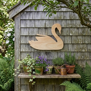 Figura de Cisne de Madera Hecha a Mano, Escultura Decorativa con Forma de Animal para el Hogar - Product Image 5