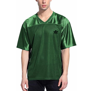 เสื้อฟุตบอลผู้ชายสีเขียว คอวี แขนสั้น ผ้าตาข่าย ระบายเหงื่อได้ดี ทรงปกติ ใส่ได้ทุกฤดู ผลิตจากโพลีเอสเตอร์ ชุดกีฬา - Product Image 6