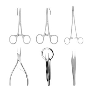 Kit de coupe de griffes MOL pour petits animaux, conforme aux normes de sécurité, 6 pièces, ensemble d'instruments vétérinaires, kit de procédures chirurgicales manuelles - Product Image 1