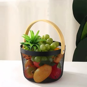 Handmade Quality Creative Iron Metal <b>Fruits</b> Basket Iron Table Centerpiece Decoration and <b>Storage</b> from India - Product Image 5