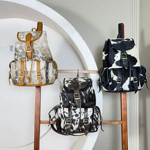 ODM OEM New Arrival 2026 High Quality Cowhide <b>Leather</b> Drawstring <b>Backpacks</b> for <b>Men</b> and Women's Rucksack Travel Weekender Daypack - Product Image 4