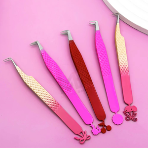Pinzas de Acero Inoxidable para Extensión de Pestañas con Logotipo Personalizado, Punta de Fibra Nano Grip, Puntas Puntiagudas, Pinzas Personalizables - Product Image 6
