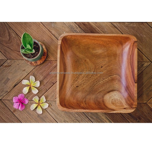 ชามไม้สำหรับตกแต่งบ้านแบบชนบทอุปกรณ์ตกแต่งห้องครัว - Product Image 1