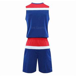 Uniforme de Baloncesto para Hombre, Estilo Nuevo, Transpirable, 100% Poliéster, Personalizado con Impresión, Sin Mangas, de Alta Calidad, ERIT SPORTS - Product Image 2
