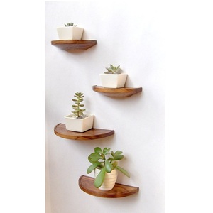 ชั้นวางของติดผนังไม้ตกแต่งสำหรับของสะสม ต้นไม้ หนังสือ กรอบรูป เทียน - Product Image 1