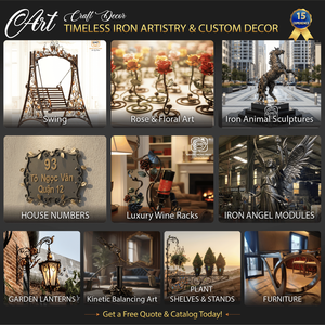 Hot Selling Wrought Iron Beautiful Woman Bust Greek Style Sculpture 100% <b>Hand</b> Forged Powder Coating Home Decor From Vietnam - Product Image 5