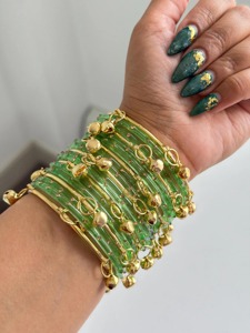 Trendy kashmiri Stackable Fashion <b>Bangles</b> For Women Stylish <b>Bangles</b> <b>Set</b> Modern Ladies Wrist Accessories Daily Wear Fashion - Product Image 2