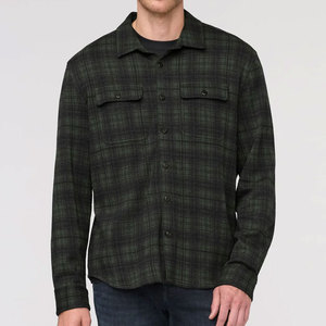 Collection de chemises à carreaux tendance décontractées en flanelle, boutonnées, chaudes et confortables, à manches longues - Product Image 1