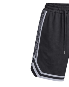 Shorts de basket-ball pour hommes noir et gris, respirants, à séchage rapide, pour le sport, la gym, l'entraînement, la course à pied, shorts athlétiques, fabricant OEM personnalisé - Product Image 3