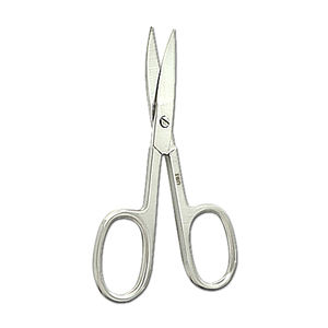 Ciseaux à cuticules pour gauchers de 9,5 cm, en acier inoxydable, tranchants, courbés, coupe-ongles professionnel de précision, durables pour adultes - Product Image 3