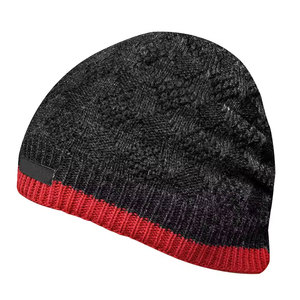 Winter Double Layer Thick <b>Plain</b> Customize Beanie Solid Custom Logo Warm Breathable Waterproof 100% Acrylic Outdoor Hats for - Product Image 2