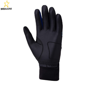 ถุงมือเบสบอลหนังสังเคราะห์แบบมีขนแกะ (ทั้งสองมือ) เสริมความแข็งแรง ซักได้ สีฝ่ามือสีดำ - Product Image 4