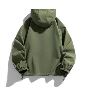 เสื้อฮู้ดผู้ชายแบบใหม่ ระบายอากาศได้ดี สีพื้นเรียบง่าย สั่งทำได้ คุณภาพสูง แฟชั่นทันสมัย สไตล์สตรีทแวร์ - Product Image 5