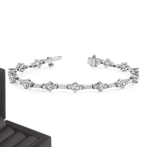 Bracelet jonc en moissanite, style diamant glacé, avec moissanite VVS, pour l'exportation en gros - Product Image 4