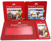 Fabricants de boîtes en métal, impression personnalisée, boîte en métal rectangulaire pour crayons, boîte en fer pour 36 crayons de couleur