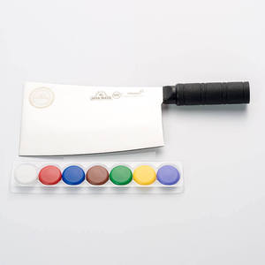 Couteau à découper JAYA MATA 7 pouces en acier inoxydable, finition polie, manche en résine, design moderne durable, utilisation ambidextre - Product Image 2