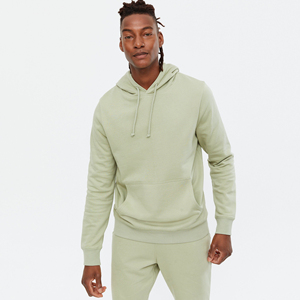 Sweat à capuche épais pour homme en molleton 100 % coton de haute qualité, couleur unie, avec logo personnalisé, respirant, écologique, style streetwear, coupe classique - Product Image 6