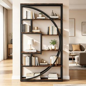 Libreria Moderna in Rovere Antico con Spazio di Archiviazione per Soggiorno, Casa o Hotel, Ideale per Camere da Letto - Product Image 3