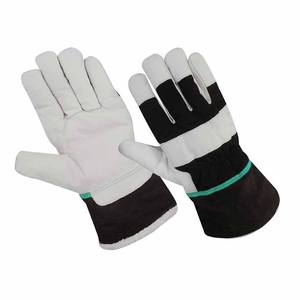 Heavy Duty Industrial Safety Buffalo Grain <b>Leather</b> Work <b>Gloves</b> Heat & Spark Resistant Household Construction <b>Gardening</b> <b>Gloves</b> - Product Image 4