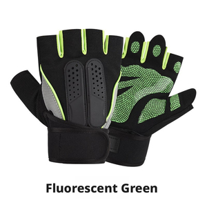 Guantes Deportivos Unisex de Medio Dedo con Malla Transpirable, Antideslizantes, con Correa Ajustable para la Muñeca, para Entrenamiento en Gimnasio y Levantamiento de Pesas - Product Image 3