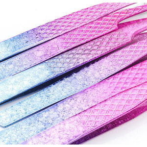 Pinzas Profesionales de Alta Calidad para Extensión de Pestañas, Acero Inoxidable, Personalizables, Plateadas, Punta Lisa y Dentada - Product Image 6